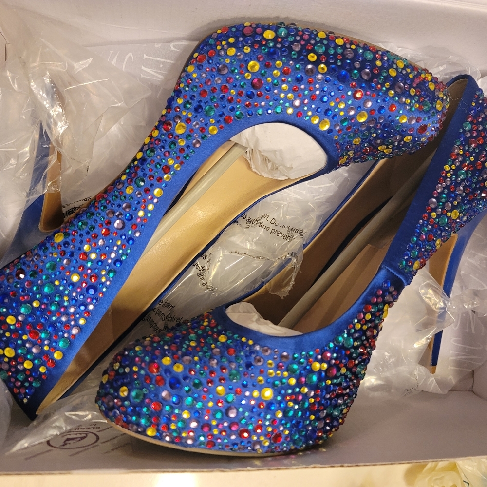 INC Rhinestone Heels